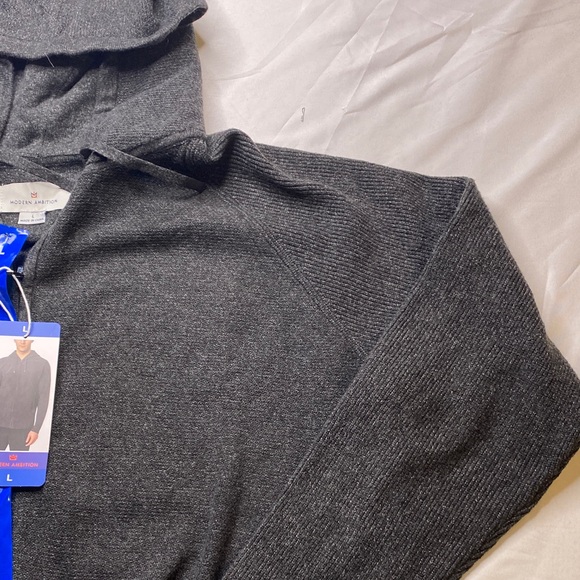 Men's Charcoal Zip-Up Hoodie - Picture 4 of 16